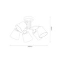 MiLagro ML2258 lampa sufitowa 5xE27
