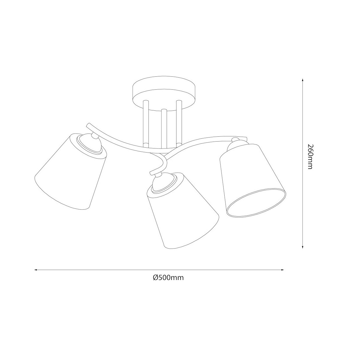 MiLagro ML2260 lampa sufitowa Pafos