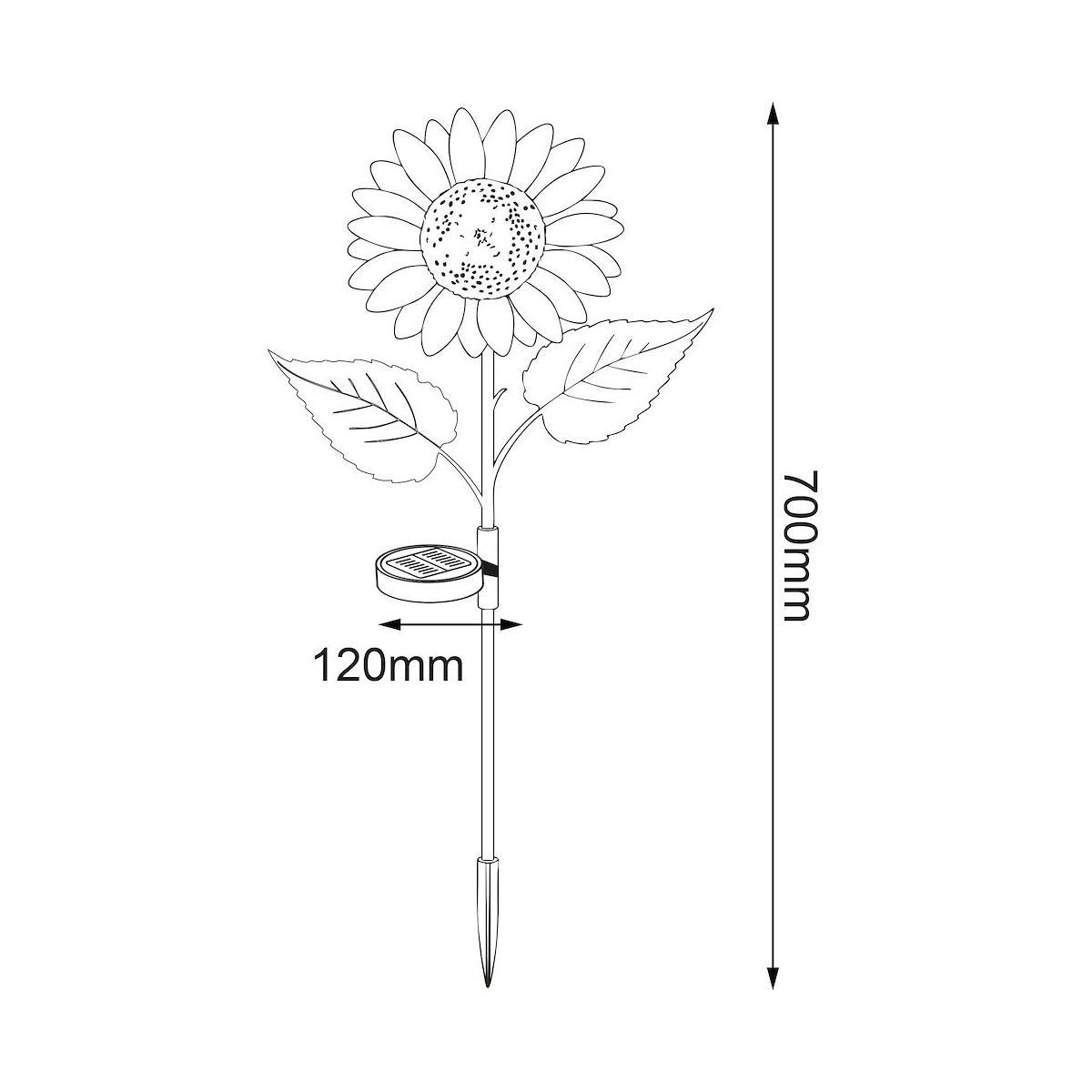 MiLagro EKO2494 solarna lampa Sunflower