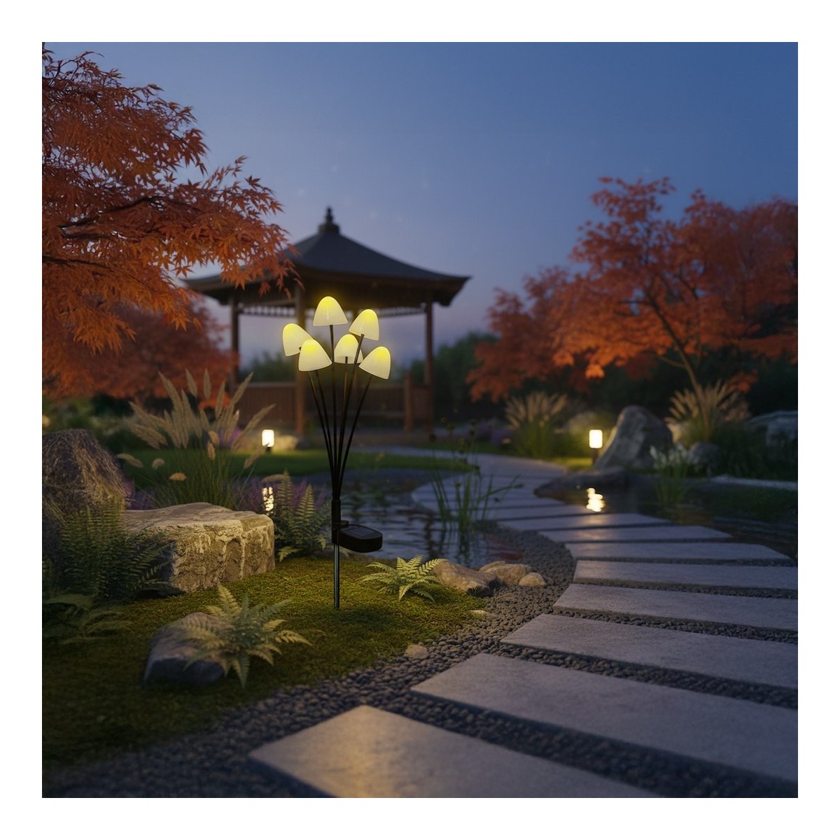 MiLagro EKO2495 solarna lampa Mushrooms
