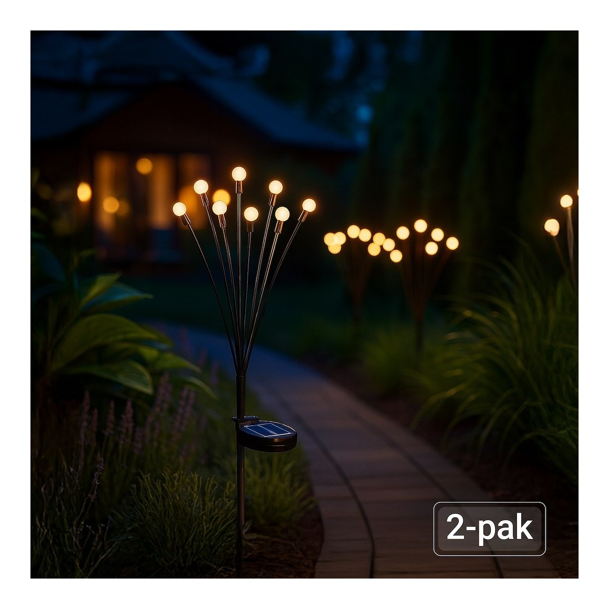 MiLagro EKO2496 lampy solarne LED 2 szt