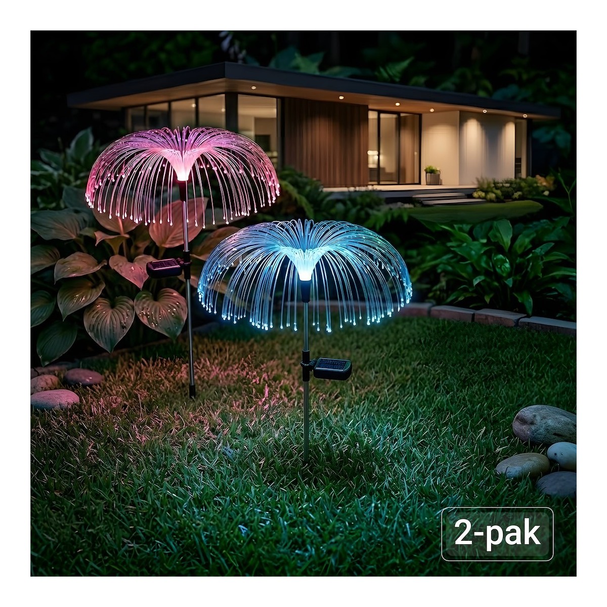 MiLagro EKO2499 lampy solarne RGB 2 szt