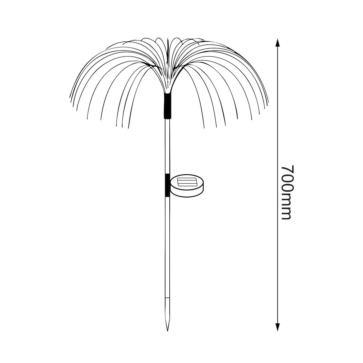 MiLagro EKO2499 lampy solarne RGB 2 szt