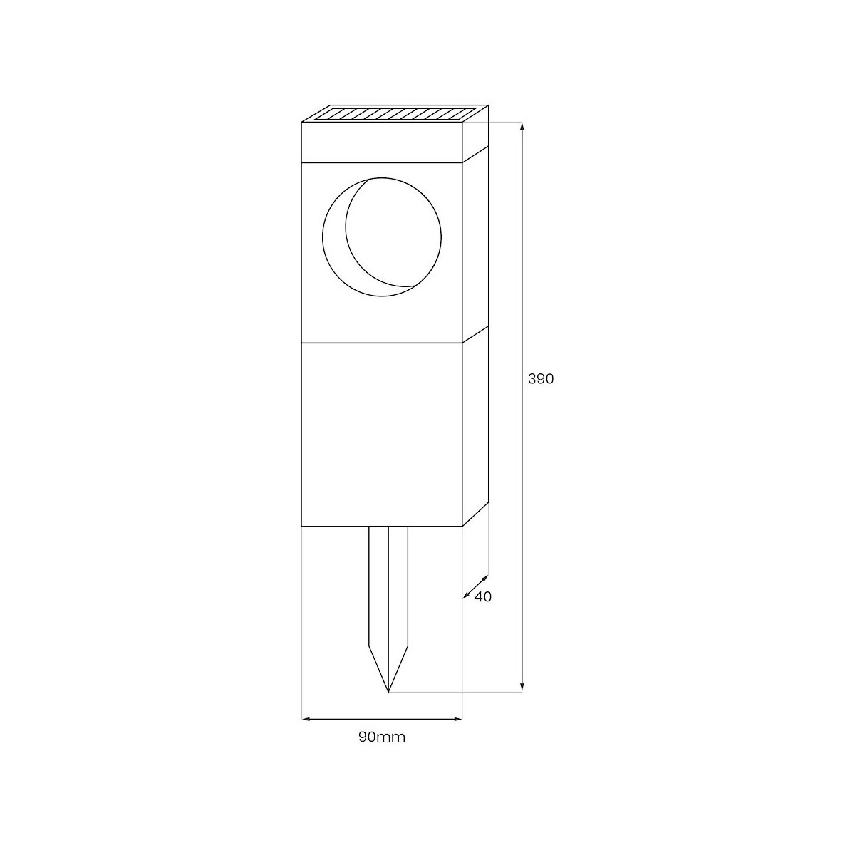 MiLagro EKO2522 solarna lampka Cyklop