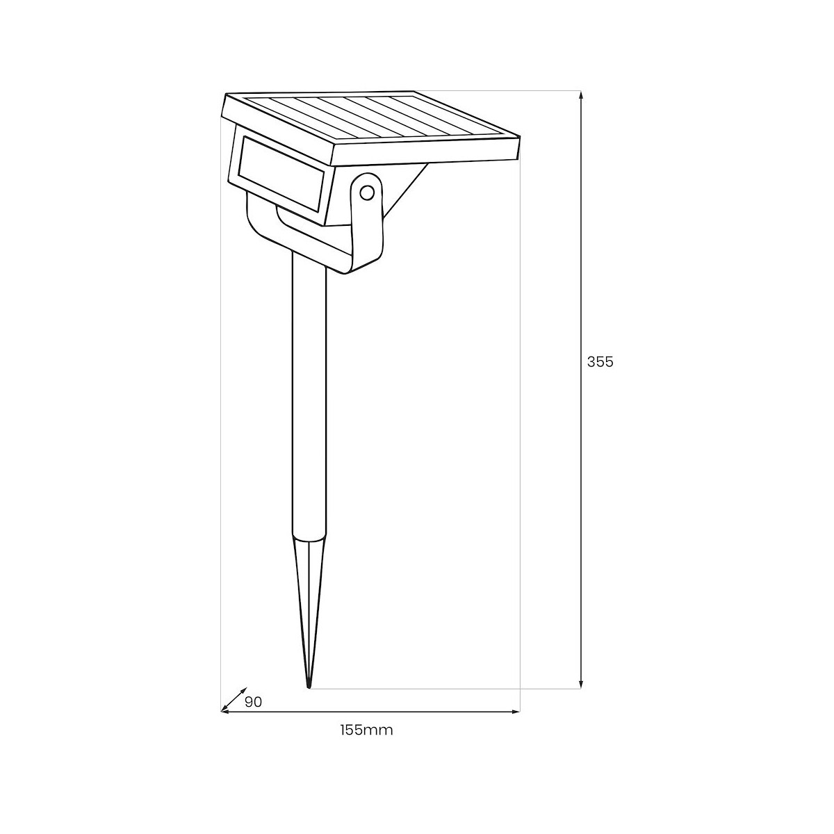 MiLagro EKO2523 solarna lampka Point