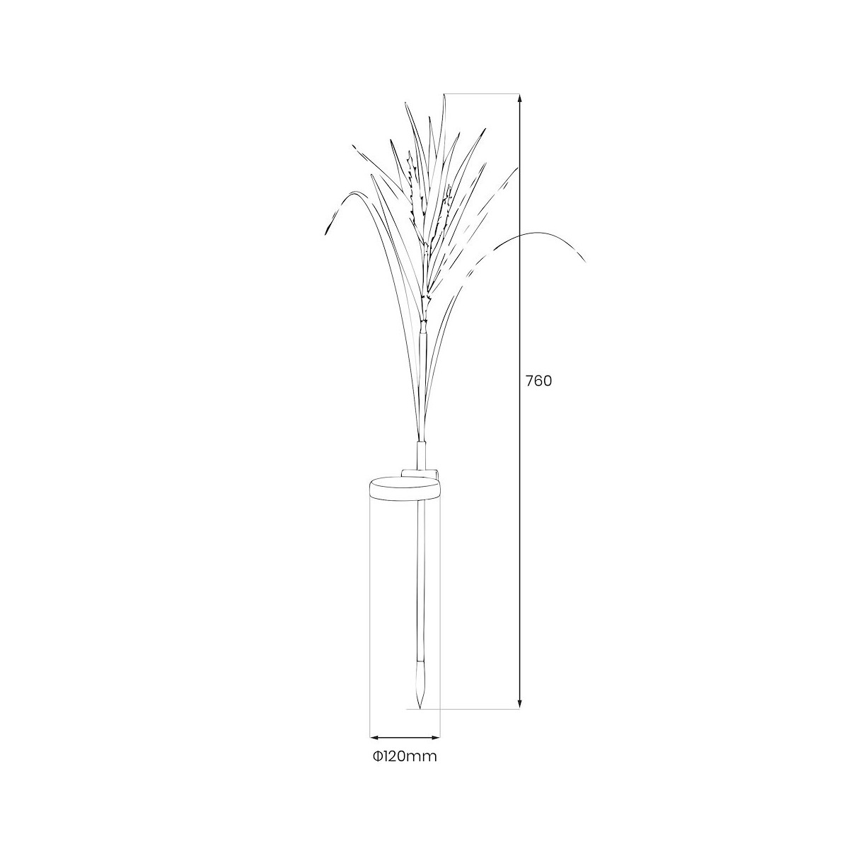 MiLagro EKO2526 solarna lampka Wheat