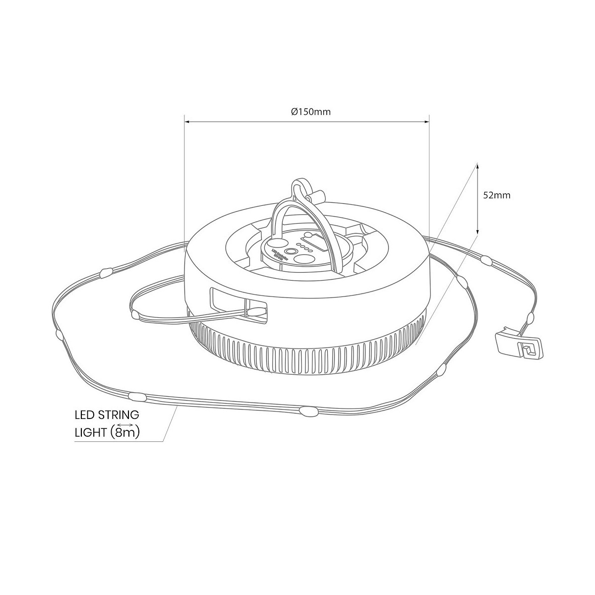 MiLagro EKO2530 solarna girlanda LED