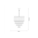 MiLagro ML2519 żyrandol Cristal Chrome