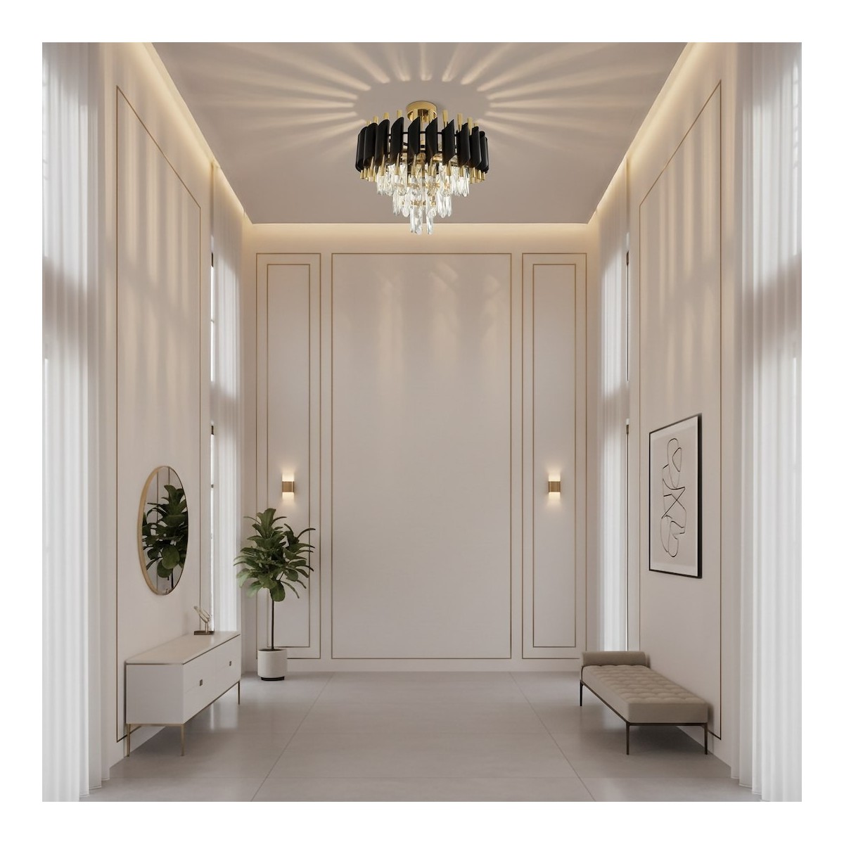 MiLagro ML2562 lampa sufitowa Cristal