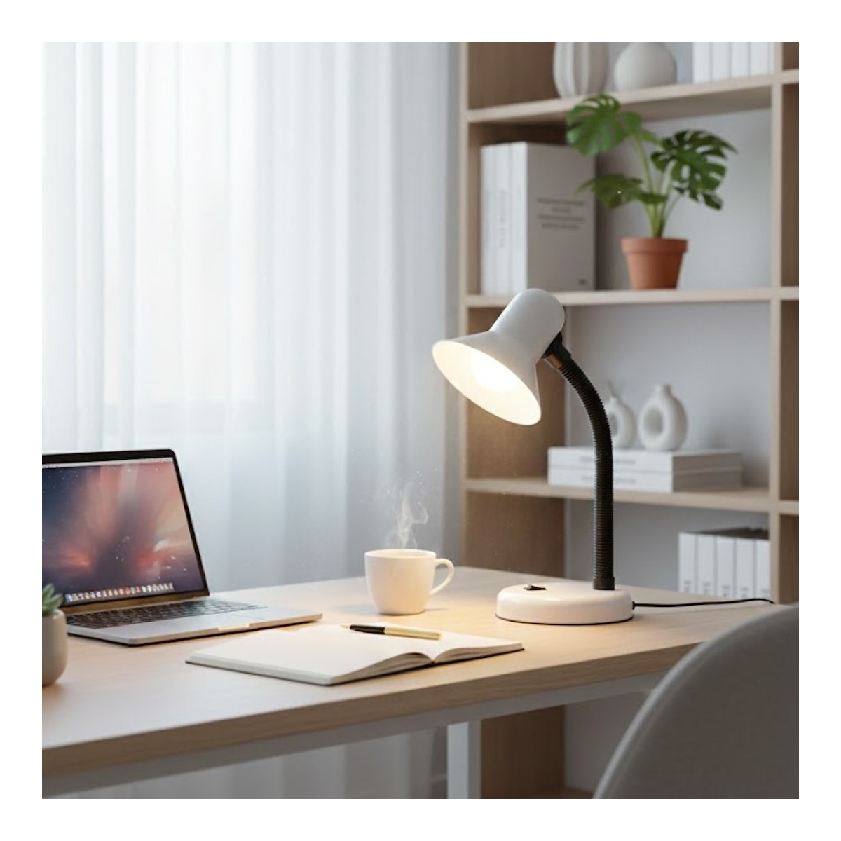 MiLagro ML2569 lampka biurkowa biała