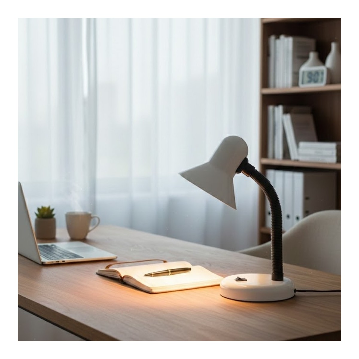 MiLagro ML2569 lampka biurkowa biała
