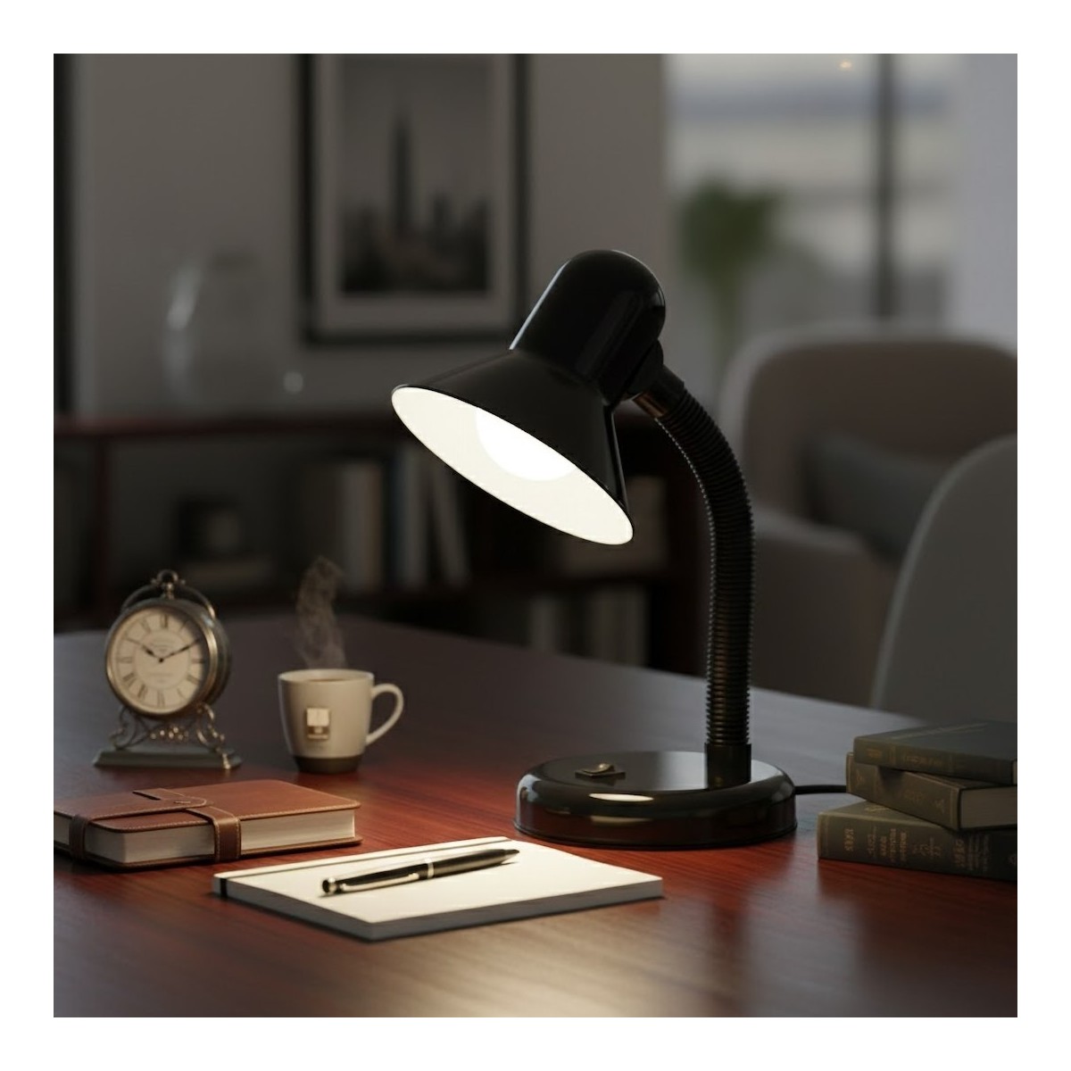 MiLagro ML2570 czarna lampka biurkowa