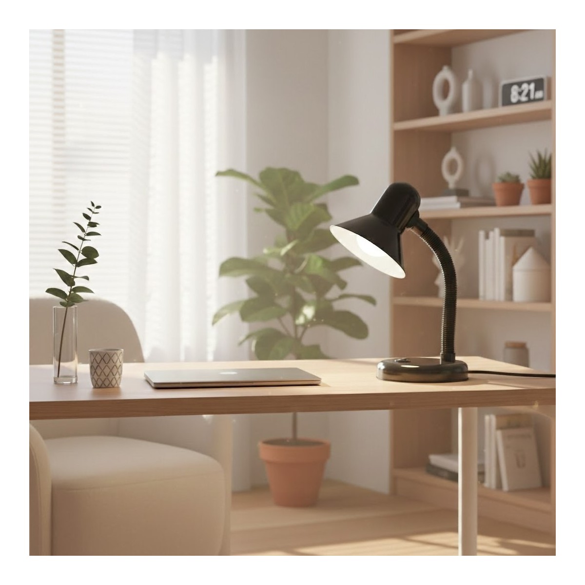 MiLagro ML2570 czarna lampka biurkowa