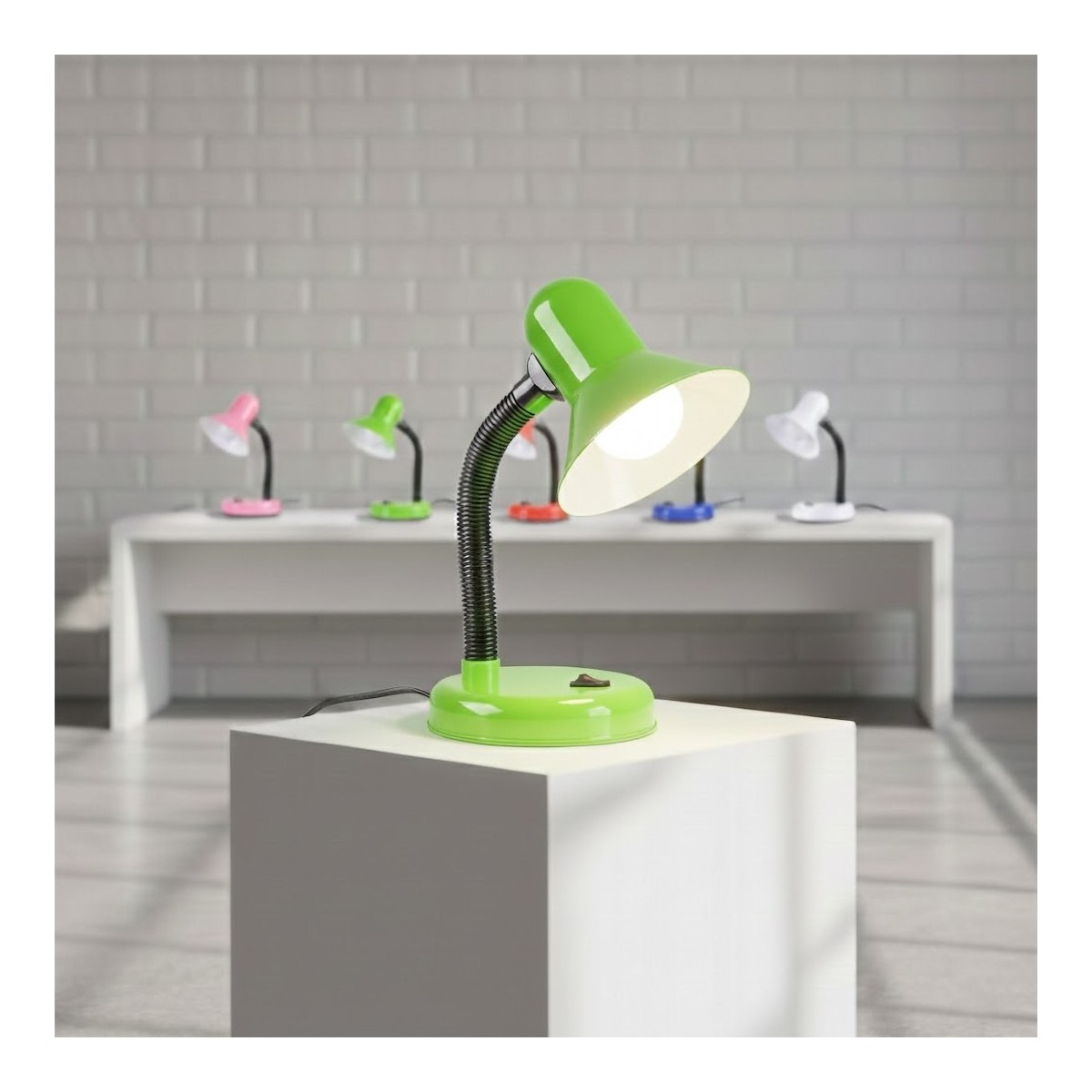 MiLagro ML2574 zielona lampka biurkowa