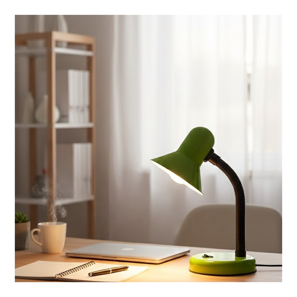 MiLagro ML2574 zielona lampka biurkowa