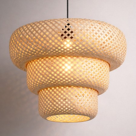 MiLagro ML2586 lampa bambusowa boho