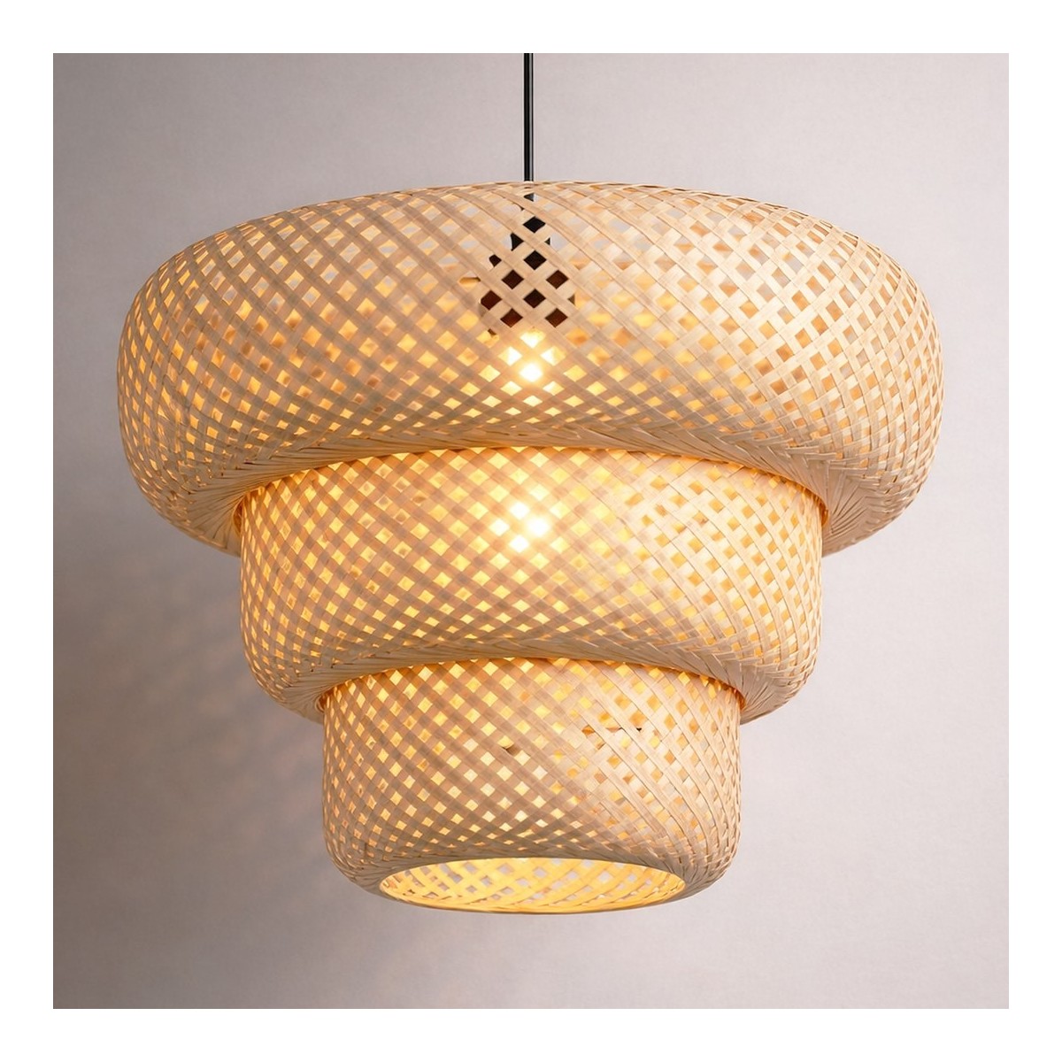 MiLagro ML2586 lampa bambusowa boho