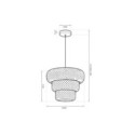 MiLagro ML2586 lampa bambusowa boho