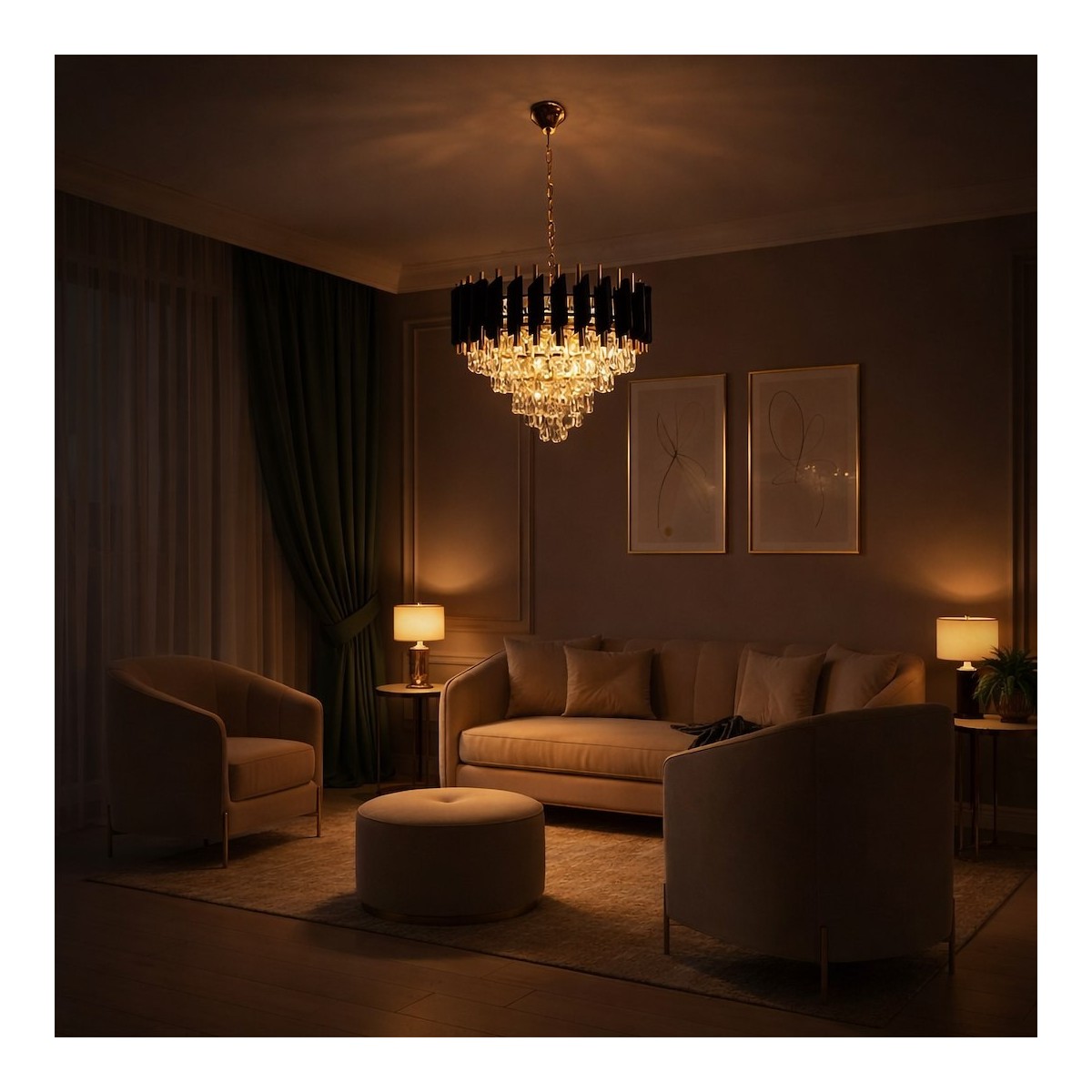 MiLagro ML2582 żyrandol glamour Cristal