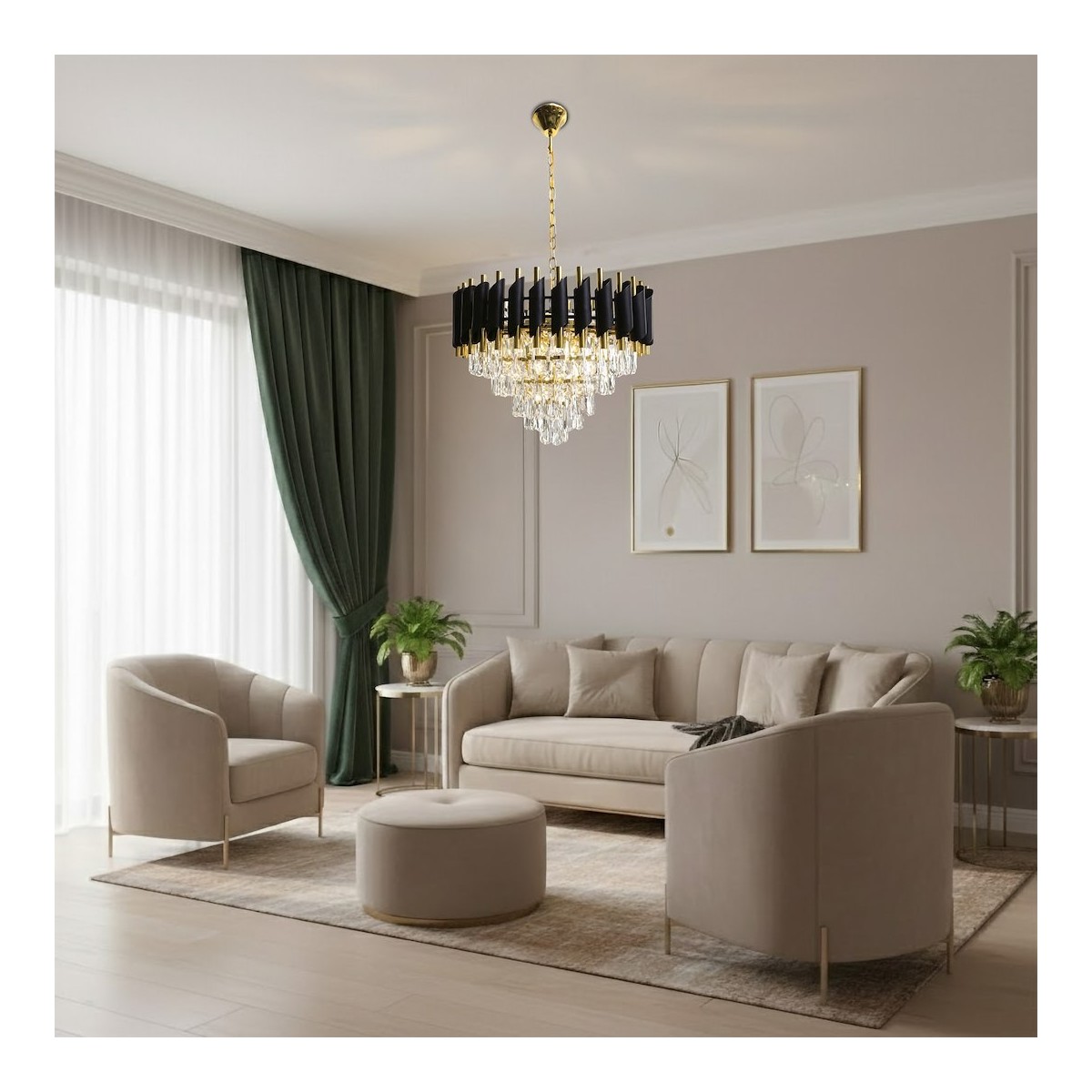 MiLagro ML2582 żyrandol glamour Cristal