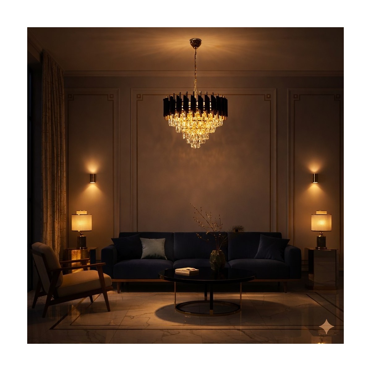MiLagro ML2582 żyrandol glamour Cristal