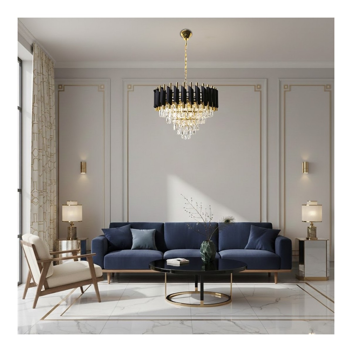MiLagro ML2582 żyrandol glamour Cristal