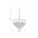 MiLagro ML2582 żyrandol glamour Cristal