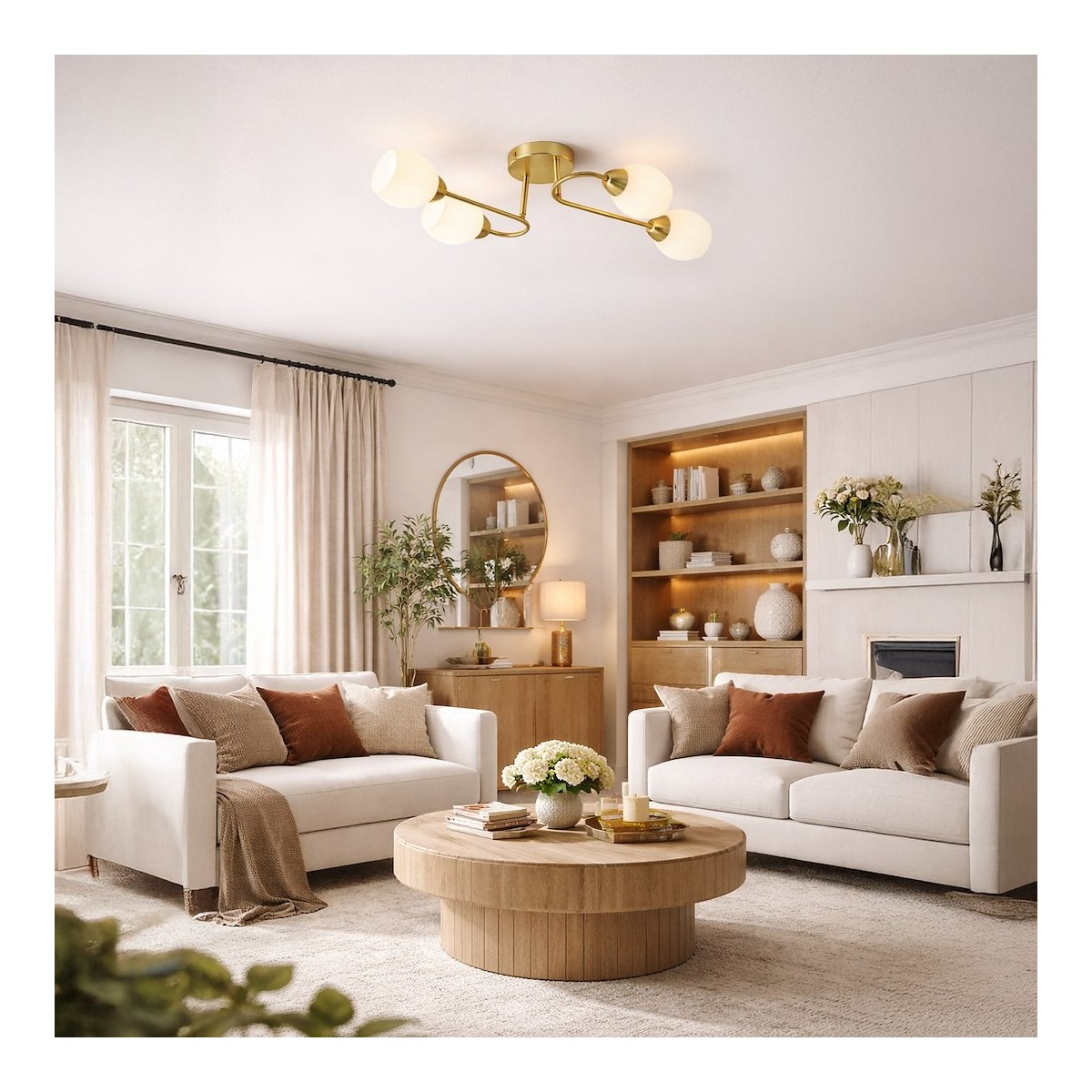 MiLagro ML2757 złota lampa KING