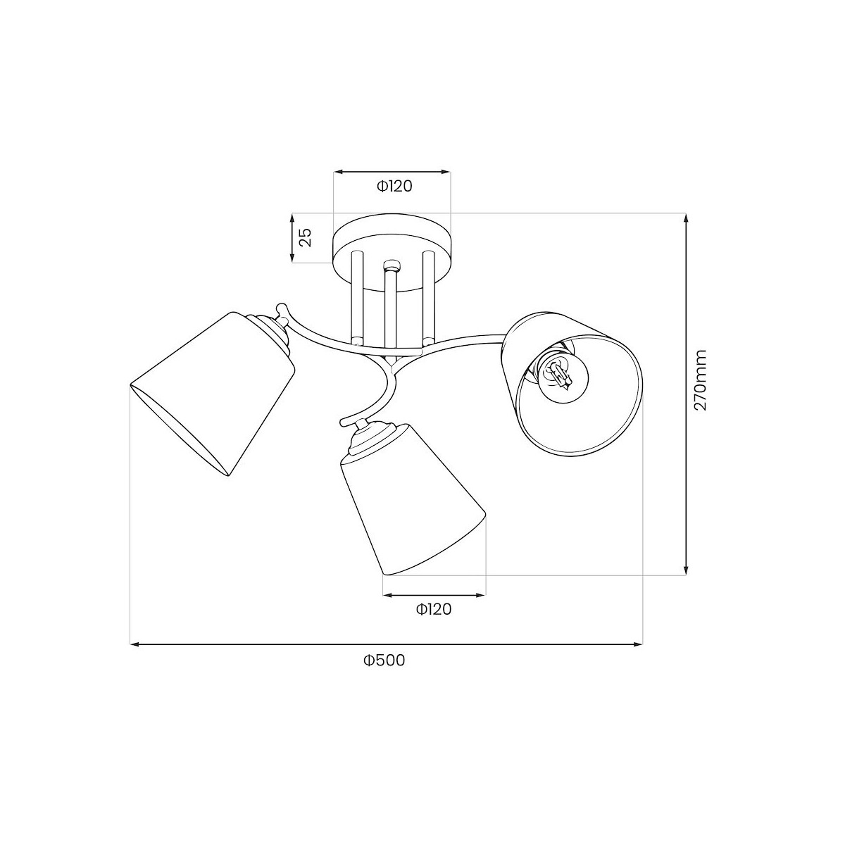 MiLagro ML2765 lampa PAFOS GOLD