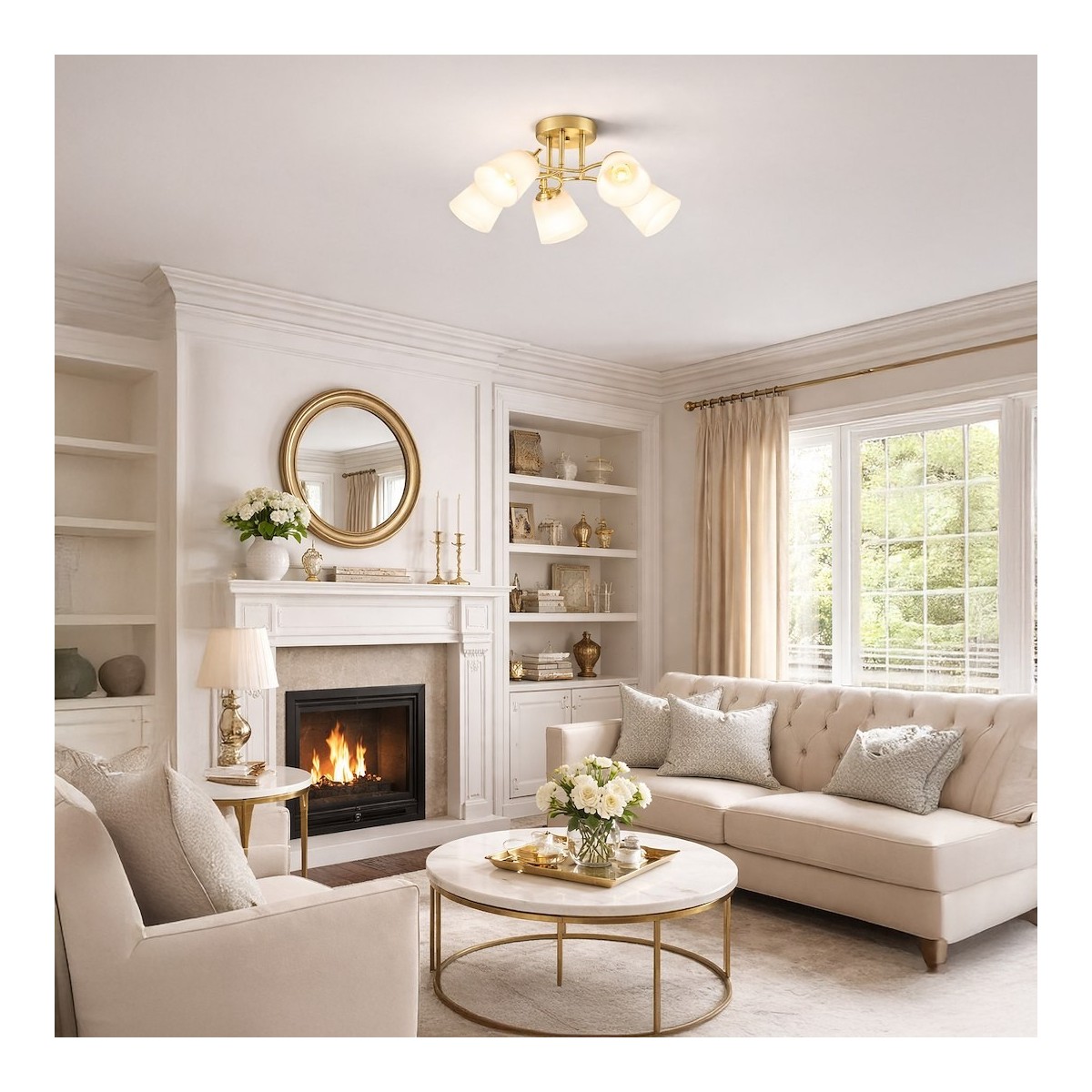 MiLagro ML2766 lampa sufitowa gold