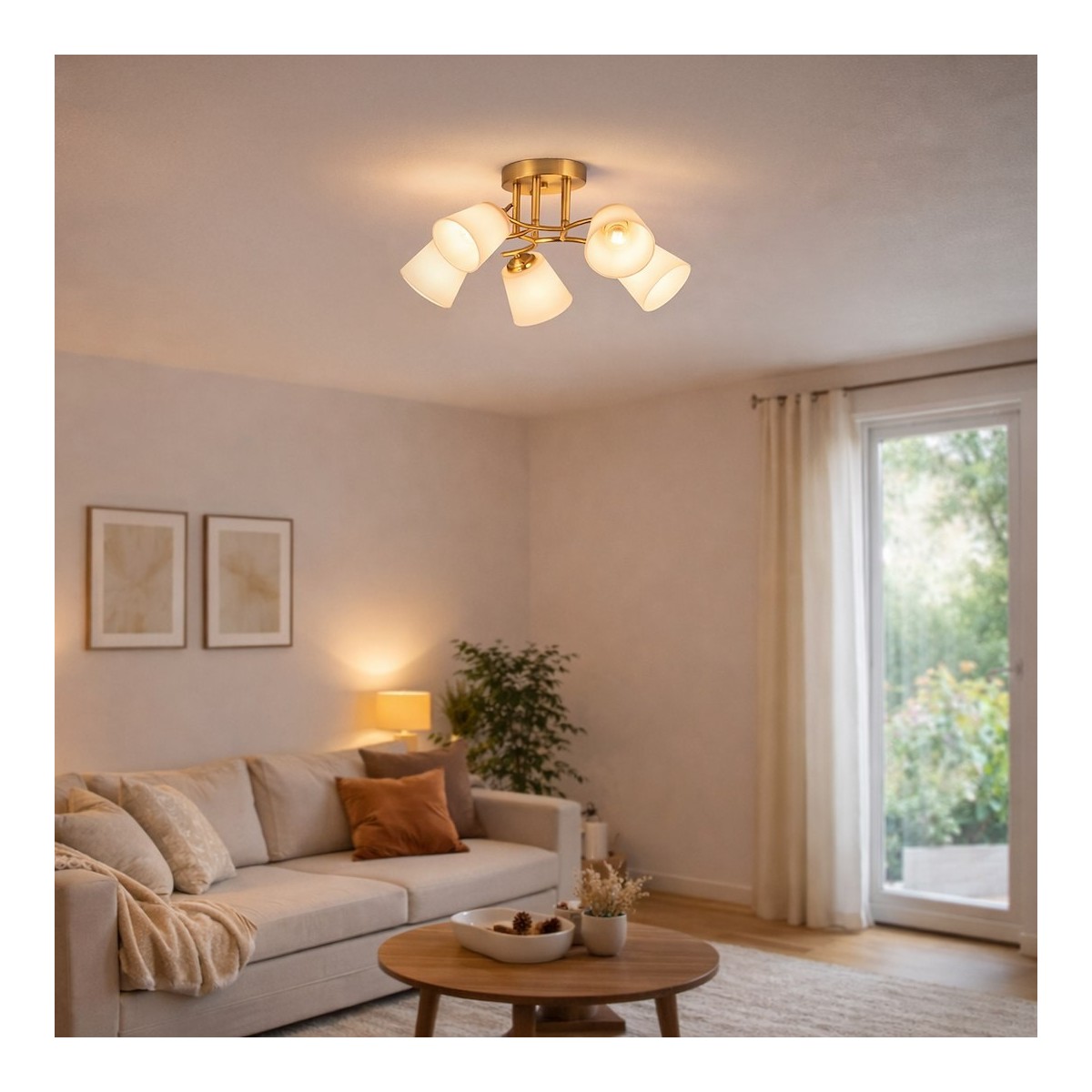 MiLagro ML2766 lampa sufitowa gold