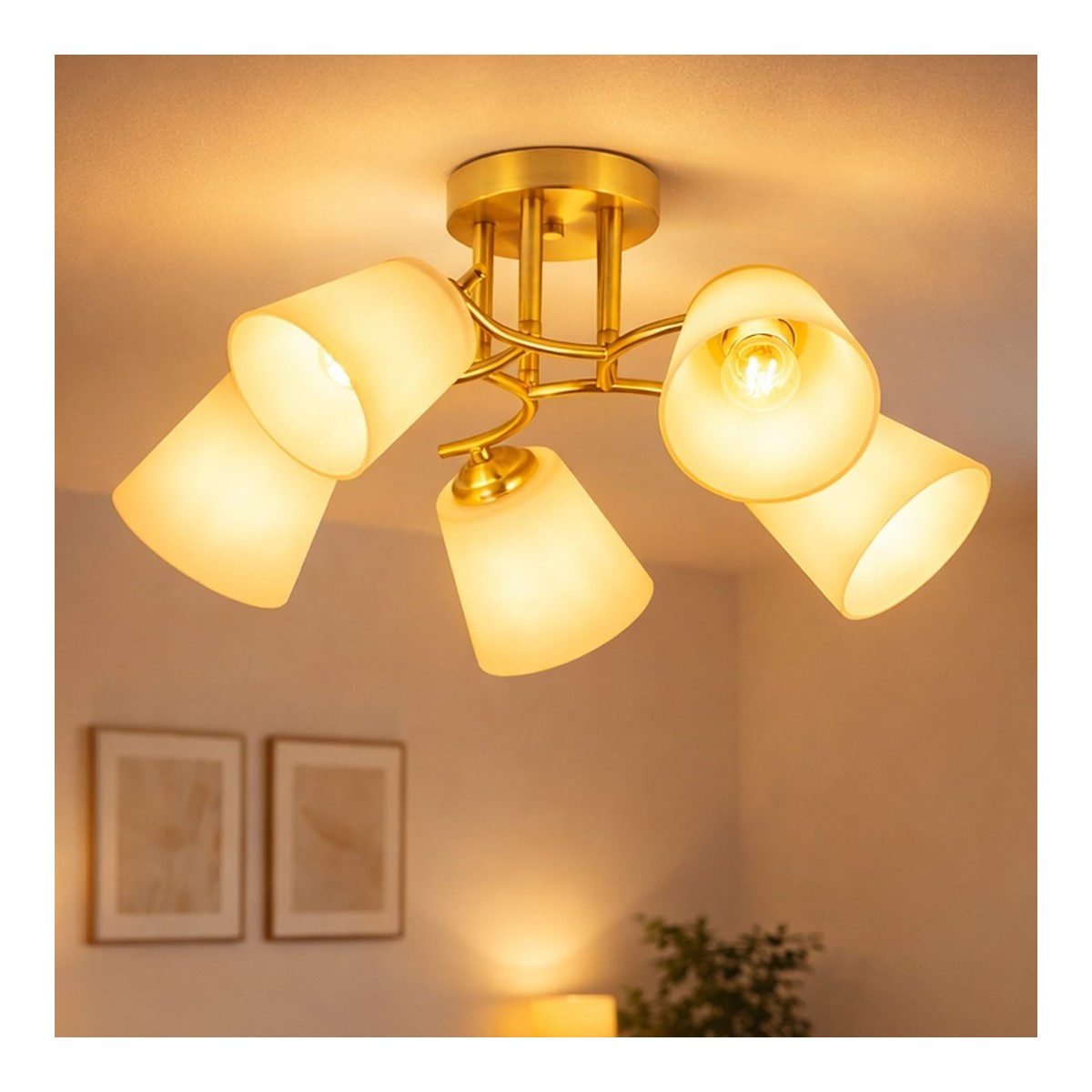 MiLagro ML2766 lampa sufitowa gold