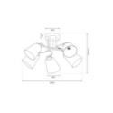 MiLagro ML2766 lampa sufitowa gold