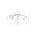 MiLagro ML2758 lampa sufitowa CLARA