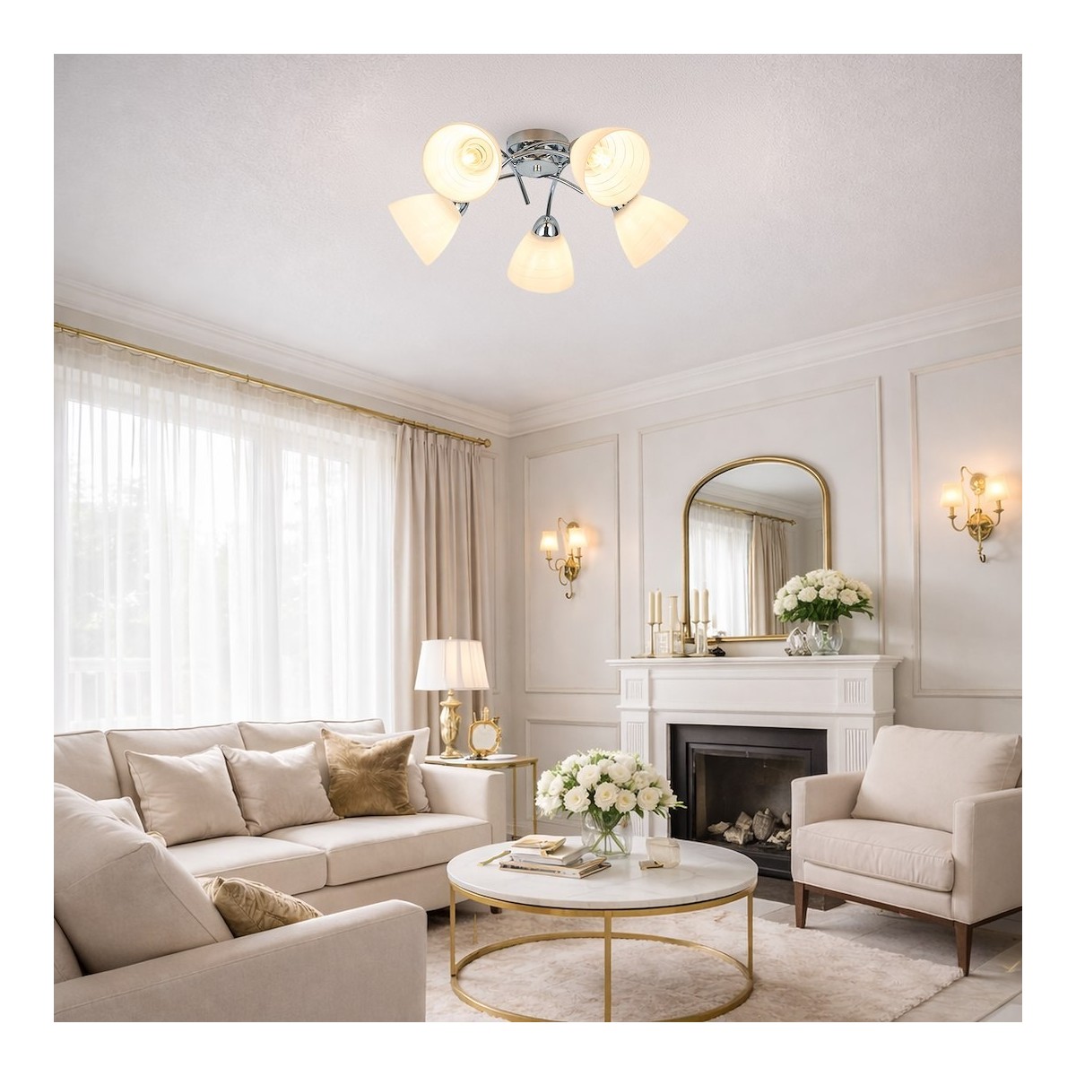 MiLagro ML2759 lampa CLARA chrom