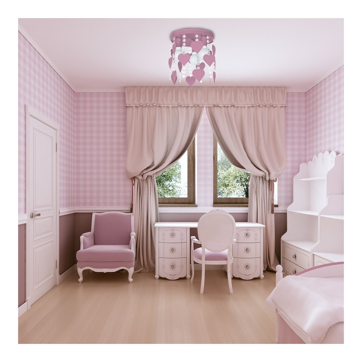 MiLagro MLP1149 lampa CORAZON VIOLET eleganckie oświetlenie