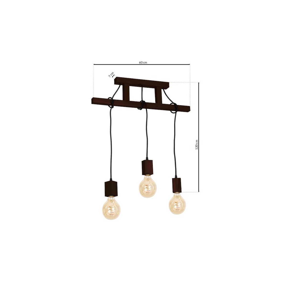 Lampa JACK Orzech MLP4360 niepowtarzalne oświetlenie wnętrza