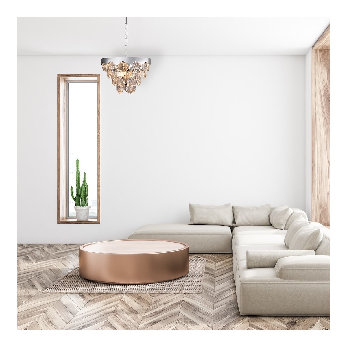 MiLagro GRACE CHROME 6xE14 unikalne oświetlenie