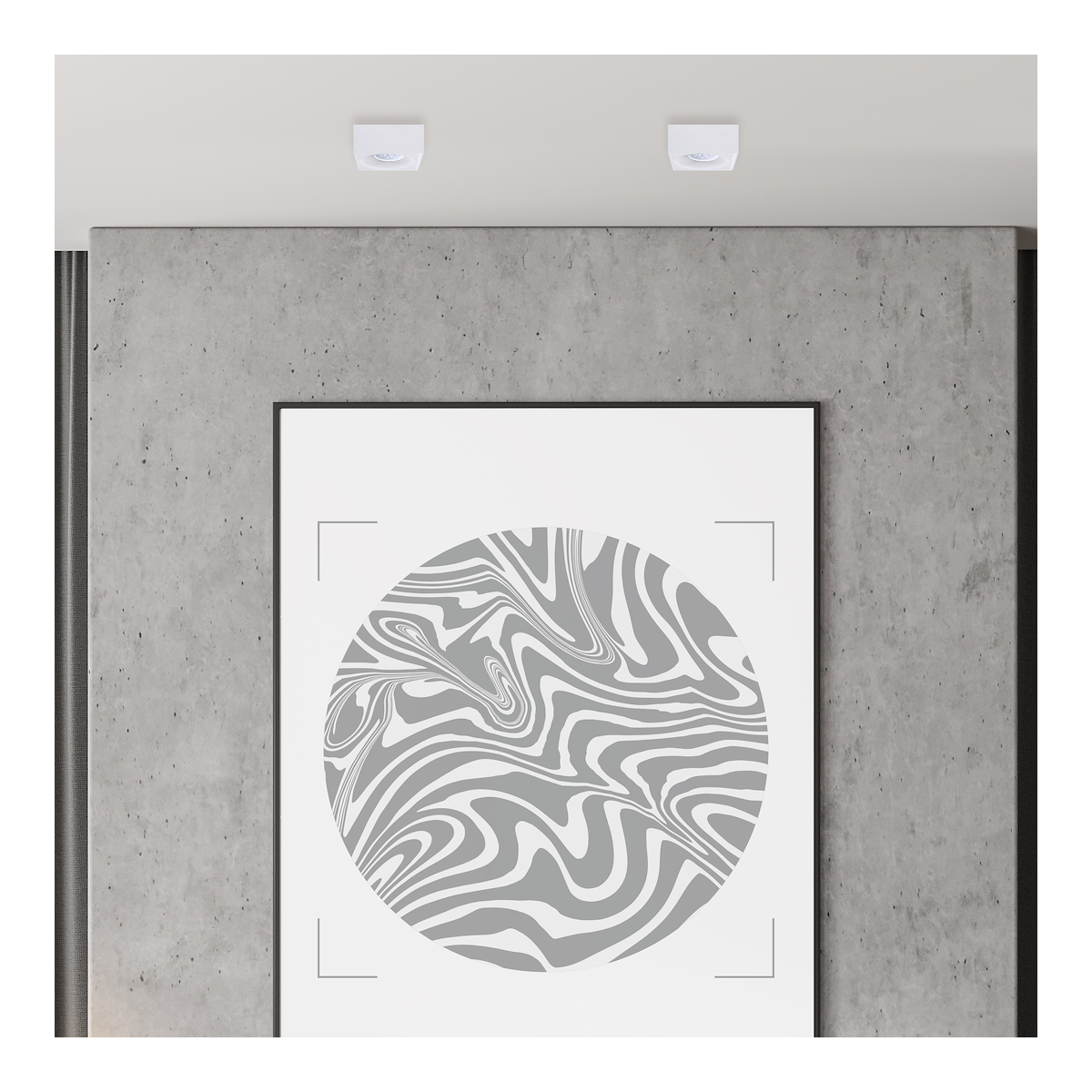 MiLagro BALI SQUARE White ML0077 światło podkreślające charakter wnęt