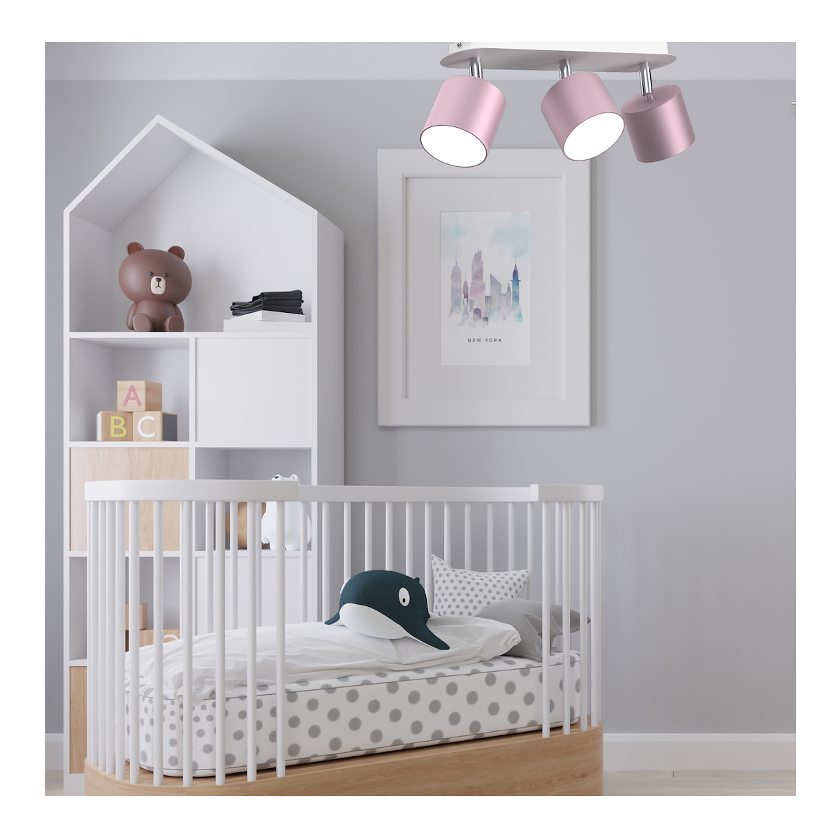 MiLagro DIXIE Pink 3xGX53 wyjątkowa iluminacja