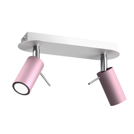 MiLagro PRESTON Pink White 2xGU10 stylowe oświetlenie
