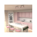 MiLagro PRESTON Pink White 2xGU10 stylowe oświetlenie