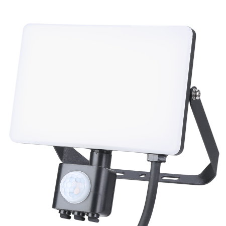 Naświetlacz LED 30W PIR 5000K designerskie lampy LED