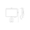 Naświetlacz LED 30W PIR 5000K designerskie lampy LED