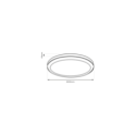 MiLagro EKP0470 plafon Vera 18W IP65 designerskie lampy LED