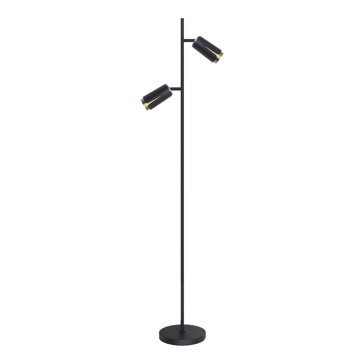 MiLagro ML0269 - Flower Black Gold Lampa Podłogowa eleganckie oświetl