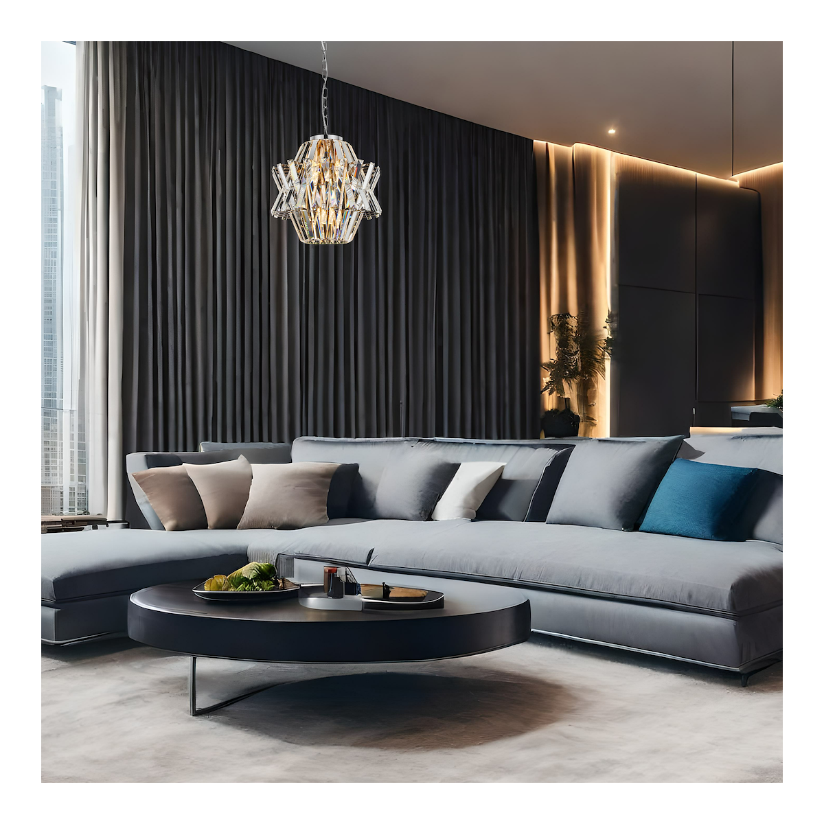 MiLagro ML0400 żyrandol CROWN CHROME