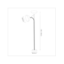 Lampa podłogowa ZACK Biała