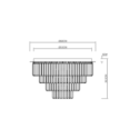Lampa MILANO 60cm glamour