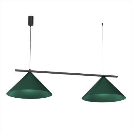 MiLagro Lampa wisząca CAPITAL BLACK/GREEN 2XGX53 MLP1529